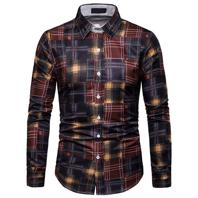 ZUSIGEL Mens Shirts Casual Slim Fit Spring Autumn Long Sleeve