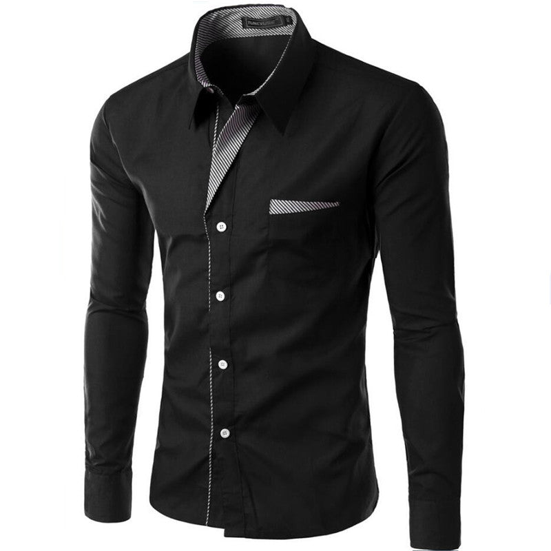 Hot Sale New Fashion Camisa Masculina Long Sleeve Shirt Men