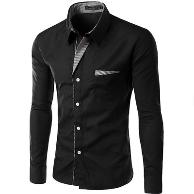 Hot Sale New Fashion Camisa Masculina Long Sleeve Shirt Men